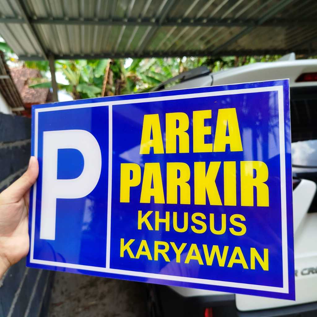

PAPAN AKRILIK dan STIKER, AREA PARKIR - KHUSUS KARYAWAN, AKRILIK CUSTOM, FREE DESAIN ( A 234 )