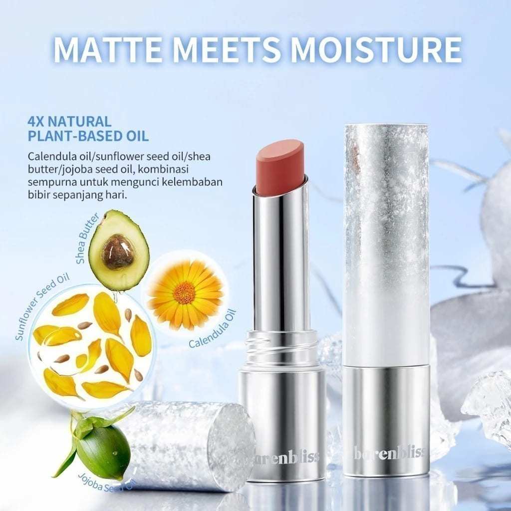 matte lipstick no gravity transferproof barenbliss lipstik glow lip serum