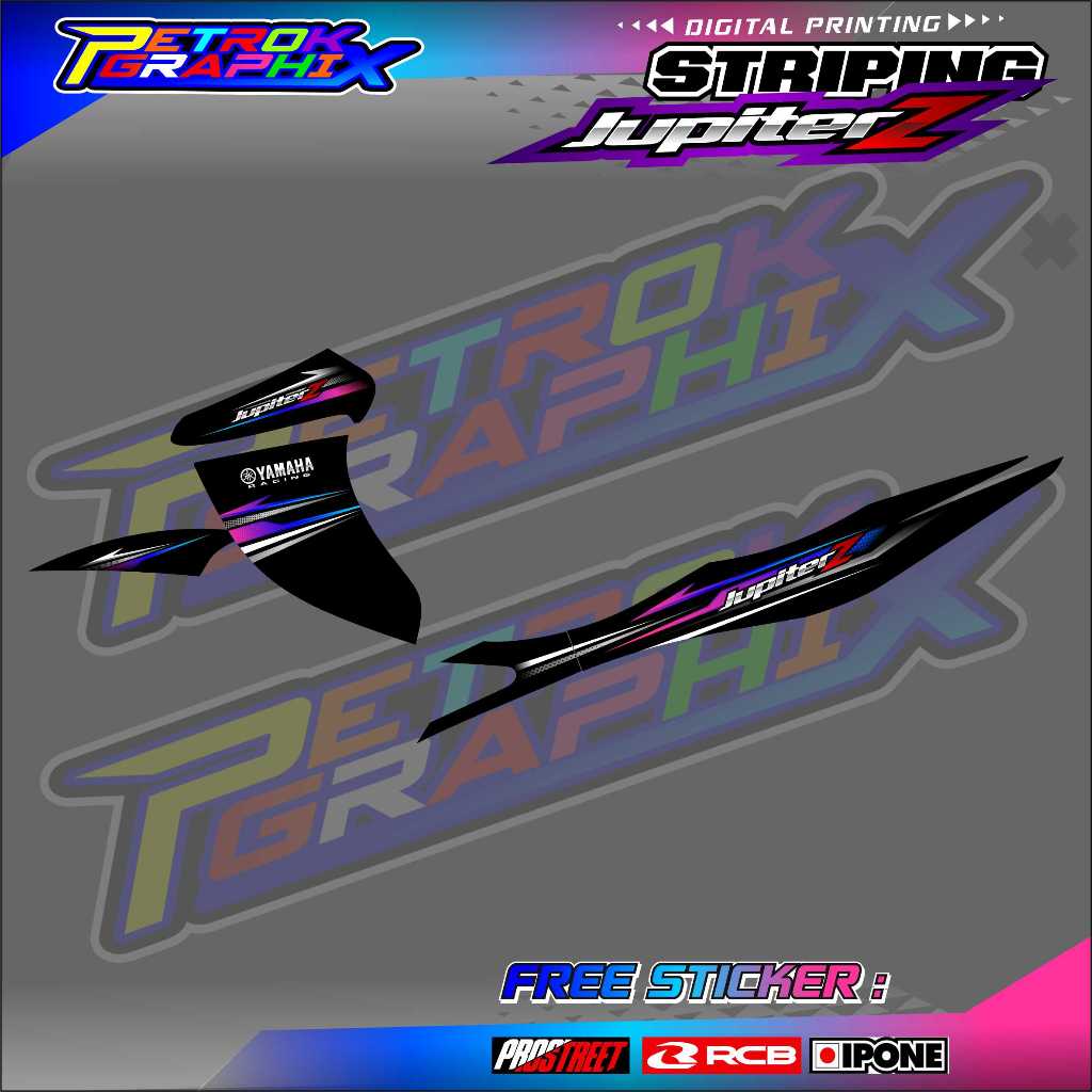 STRIPING VARIASI YAMAHA JUPITER Z BURHAN / STICKER LIST VARIASI MOTOR JUPITER Z BURHAN