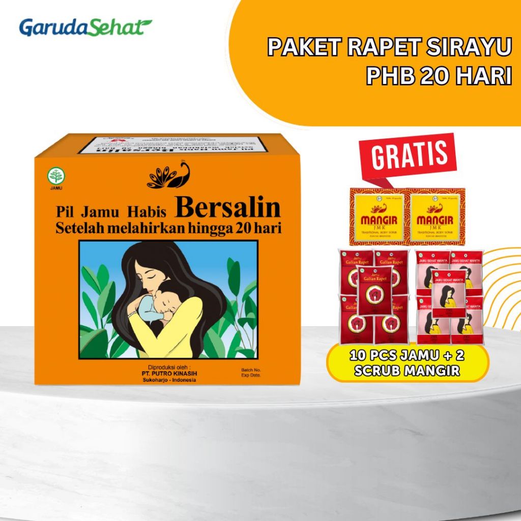 

PAKET SIRAYU PIL HABIS BERSALIN 20 HARI