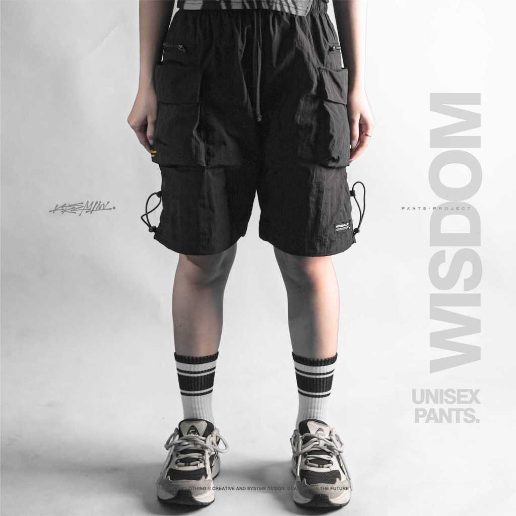KREMLIN Short Cargo Pants Celana Nylon Cringkle Techwear - WISDOM