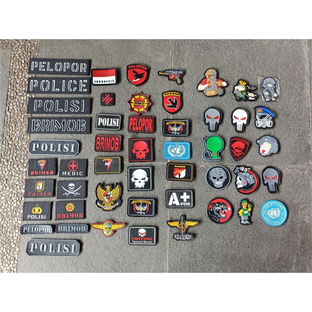 Patch Rubber 3D karakter / patch 3D tactical / Patch rubber 3D logo karakter the simpsons sniper tim