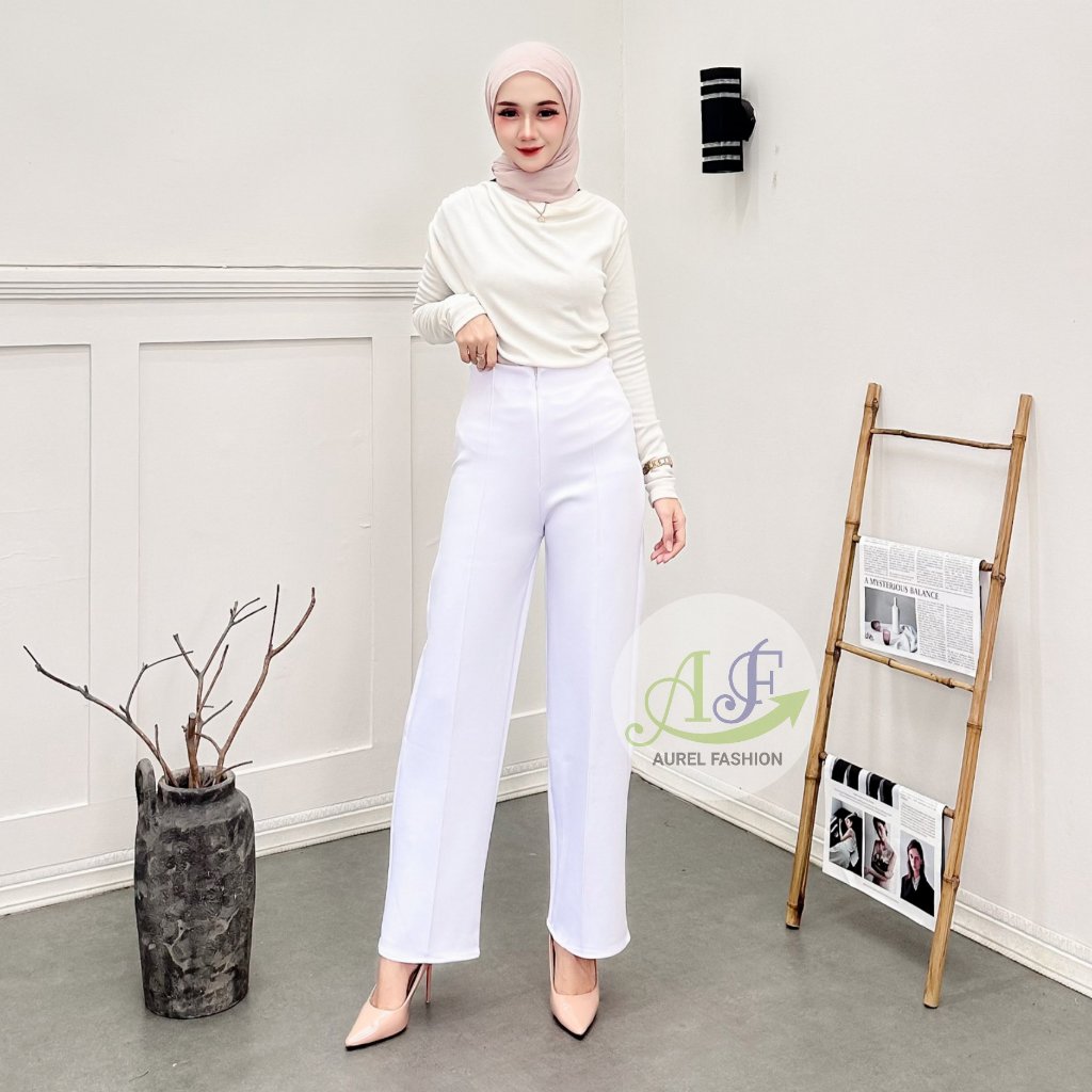 Celana wanita kulot scuba premium streach  highwists | celana kulot premium | celana kulot scuba pre