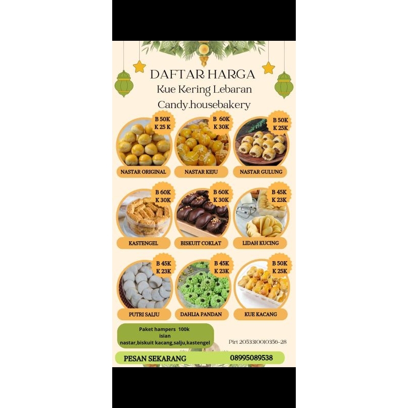 

Hampers kue kering lebaran homemade