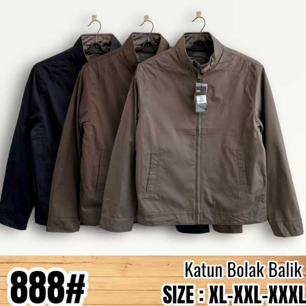 Jaket Katun Pria Import Jaket Pria Bolak Balik Import Jumbo Xl - Xxxxxl Jaket Pria Import Bisa Bolak