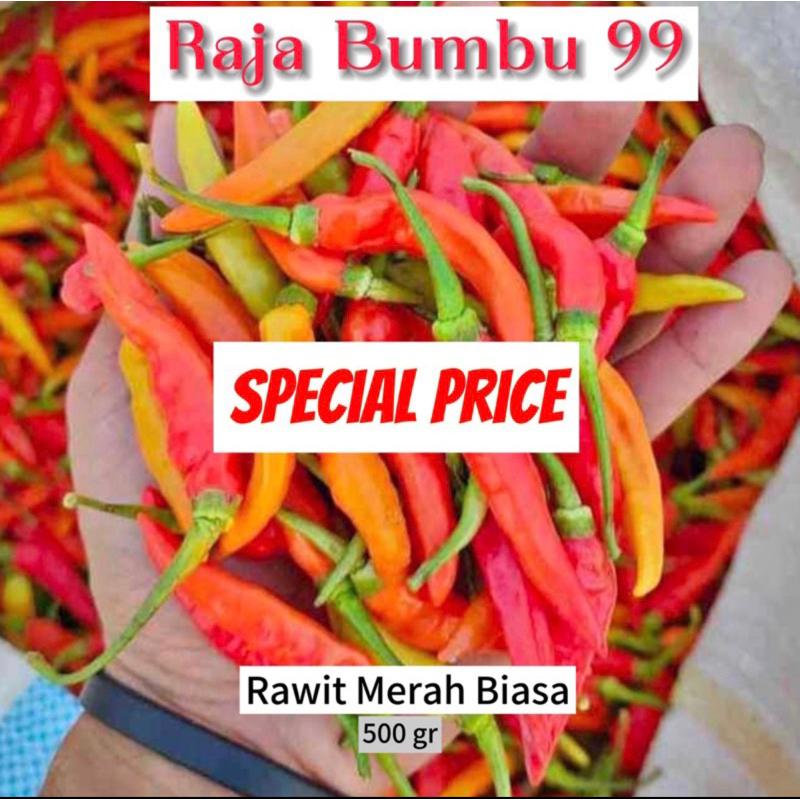 

PROMO CABE RAWIT MERAH BIASA 500gr