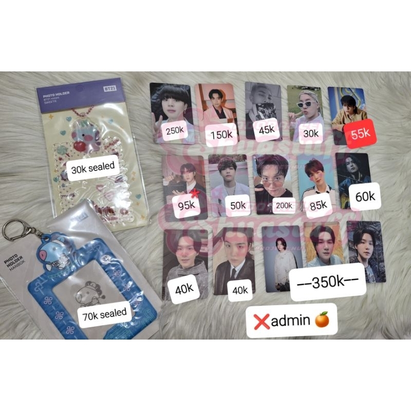 [READY STOCK] PHOTOCARD BTS CARD HOLDER BT21 MANG OFFICIAL