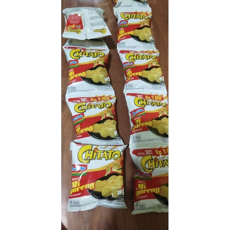 

keripik kentang chitato rasa mie goreng per 5 bungkus