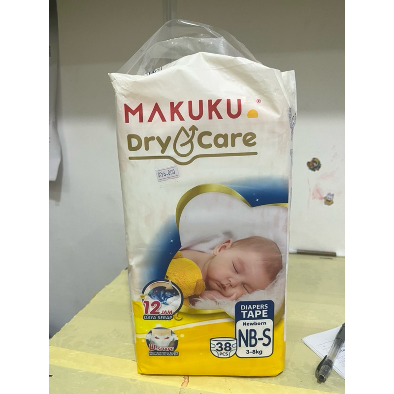 Popok bayi makuku drycare diapers tape/newborn/bayi baru lahir/makuku