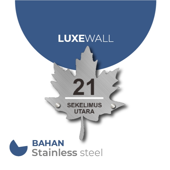 NOMOR RUMAH AESTHETIC STAINLESS CUSTOM | ALAMAT RUMAH | NOMER PAGAR CUSTOM