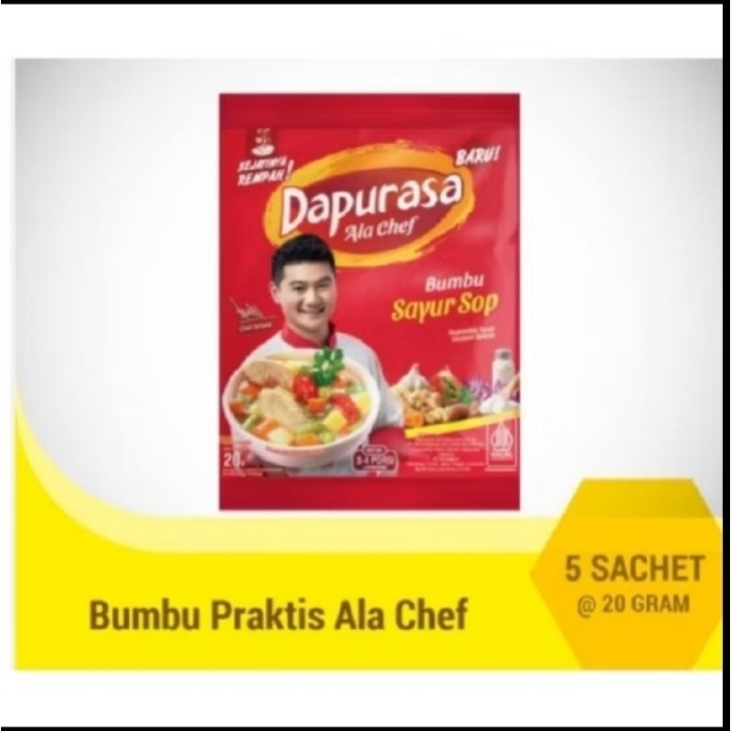 

Murah Dapurasa Bumbu praktis Ala Chef all varian ( per 5 sachet )