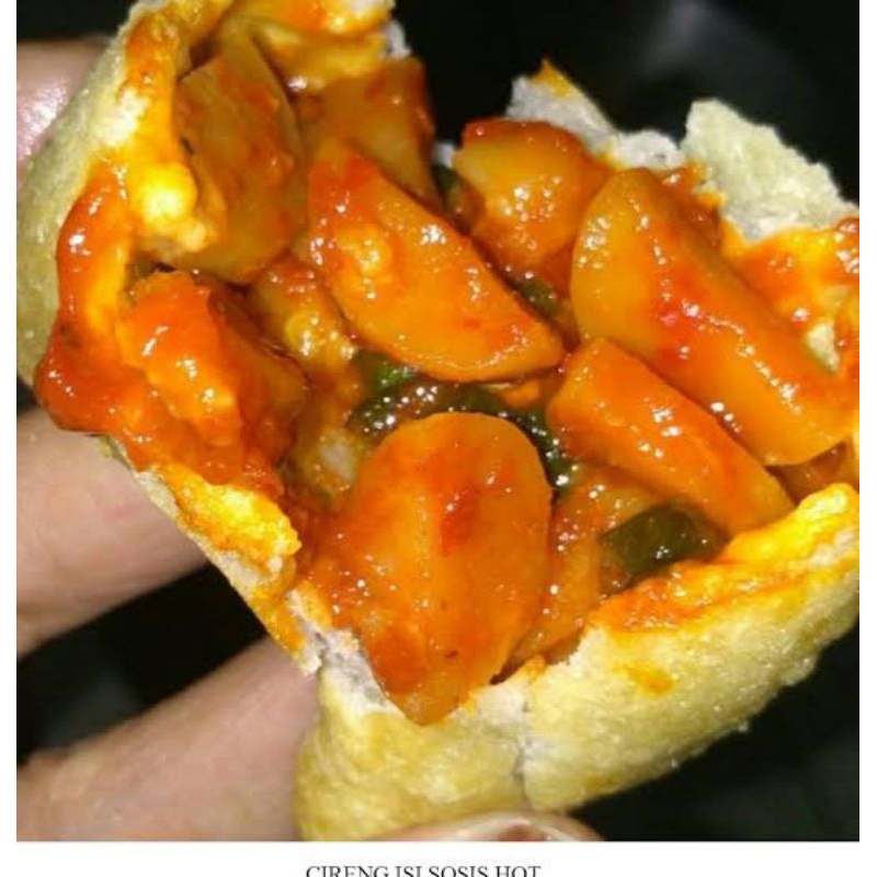 

Cireng isi ayam suwir sosis dan Bakso Frozen