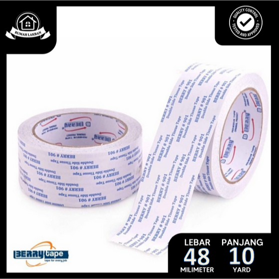 

Double Tape 48mm x 10 Yard - 1 Roll (Satuan) - Berry