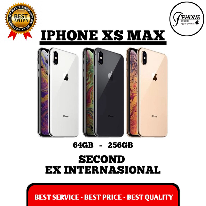 APPLE IPHONE XS MAX (64GB) & (256GB) SECOND ORIGINAL BERGARANSI 100%