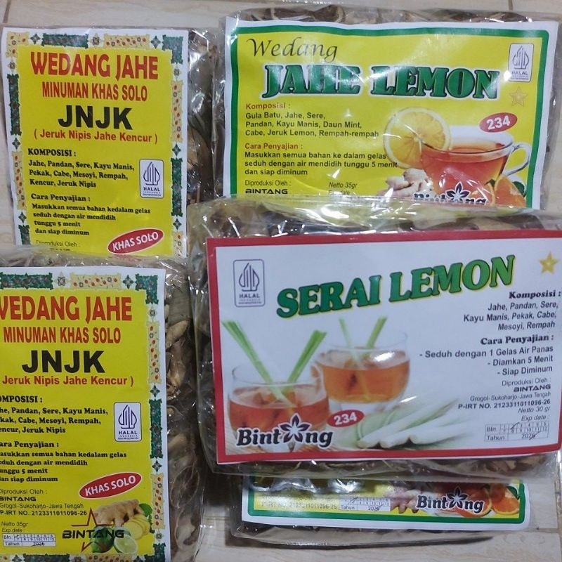 

WEDANG JAHE LEMON JERUK ISI 10 PC