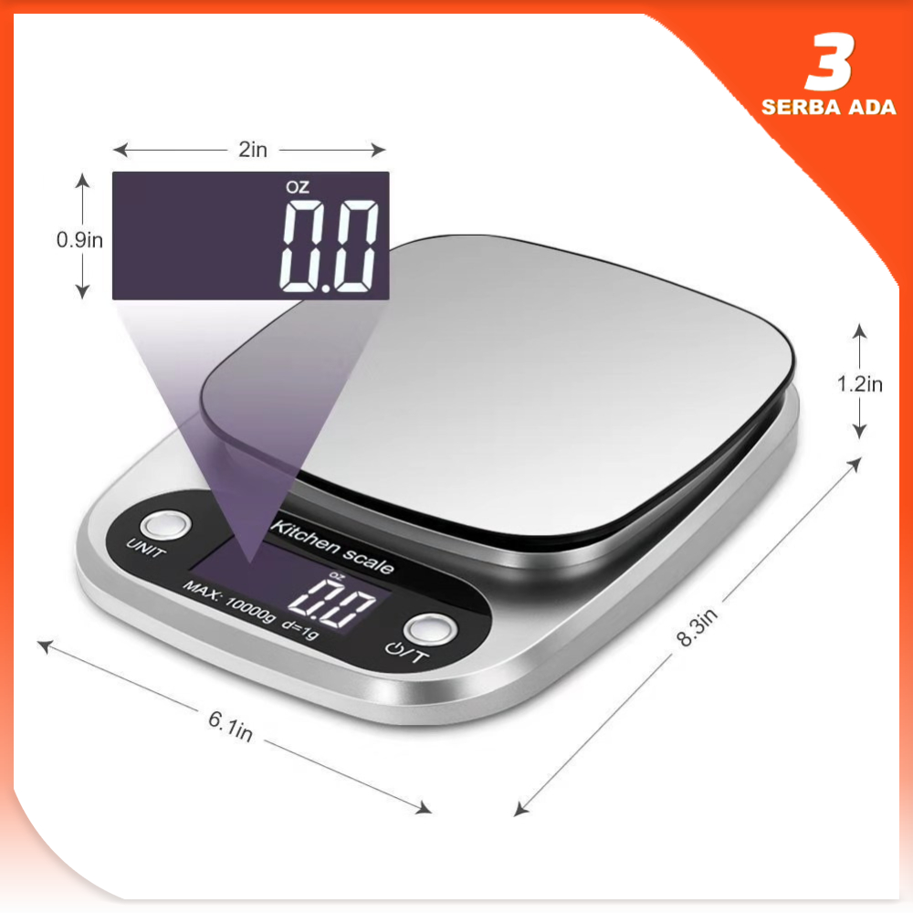 RB Timbangan Dapur Digital / Timbangan Digital Kue / Timbangan Kue Digital / Timbangan Digital