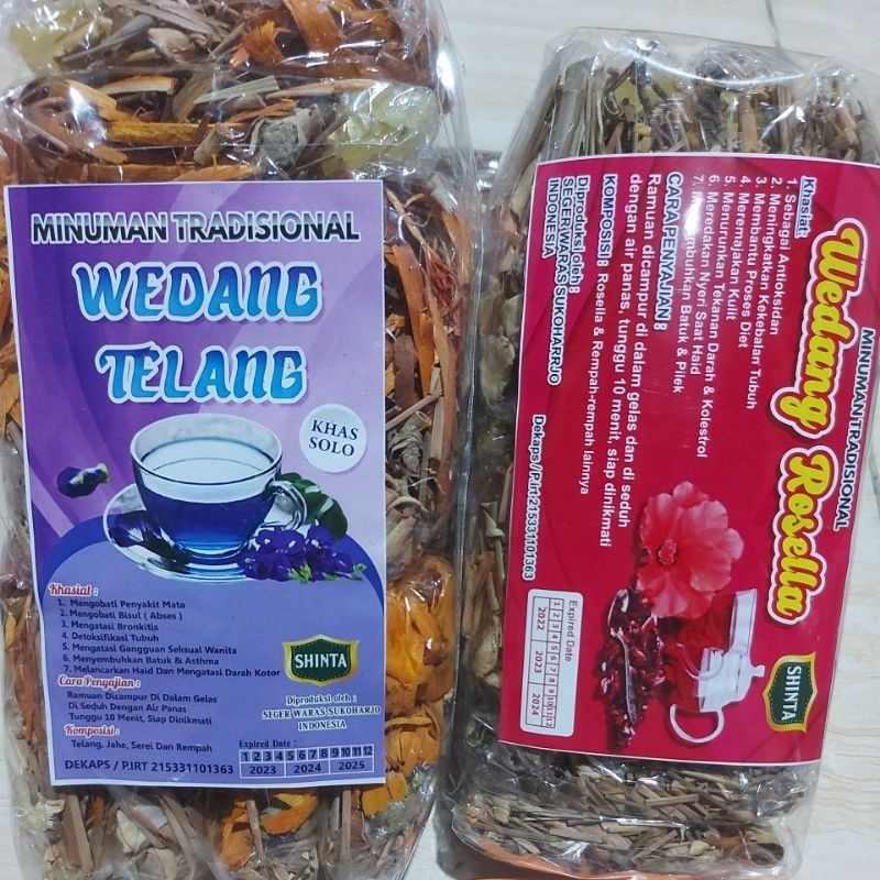 

[SHINTA] WEDANG TELANG & ROSELLA ISI 10 PC