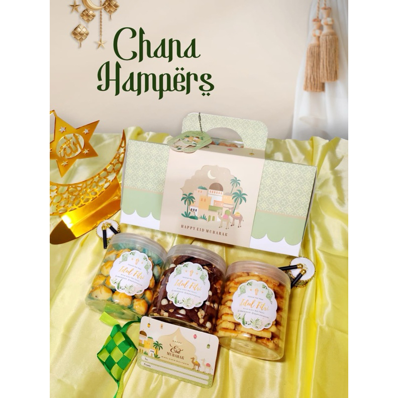 

CHANA HAMPERS / HAMPERS LEBARAN / KUE LEBARAN / HAMPERS IDUL FITRI / KUE IDUL FITRI / PAKET KUE LEBARAN / KUE ENAK