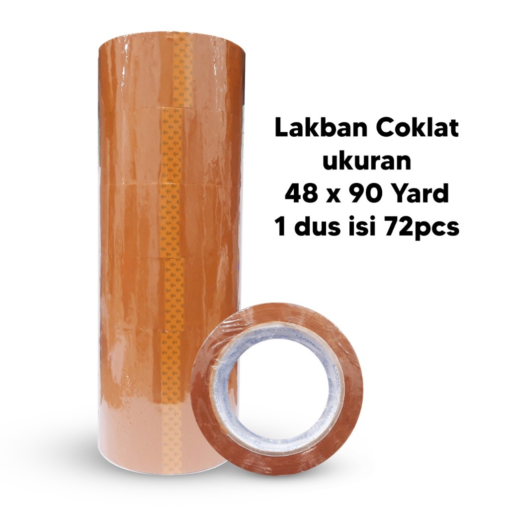 

LAKBAN LIAMKA BENING & COKLAT 48MM X 90Y / HARGA PER 1 SLOP