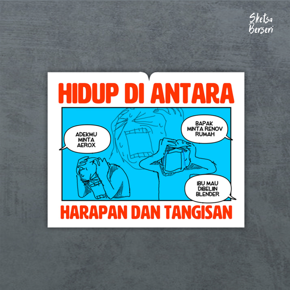 

Hidup di antara - satuan-Vinyl Sticker | SS - 008