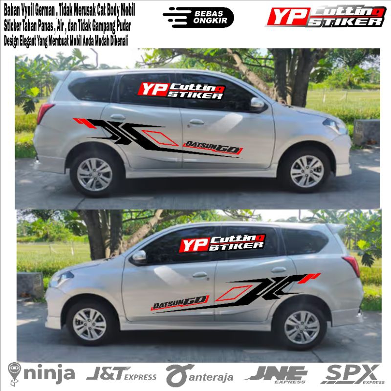 Sticker mobil Datsun go sticker list terlaris mobil Datsun stiker mobil Datsun sporty terbaru
