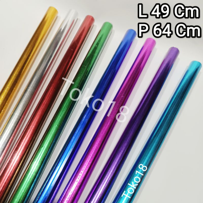 

5 & 10 Lembar Kertas Metalik Ukuran 49×64cm / Kertas Metalik Mengkilap