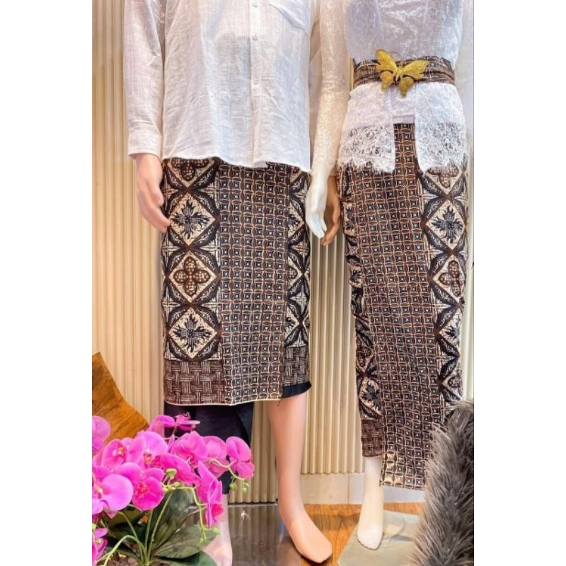 SET COUPLE KAMEN SAPUT BATIK KLASIK E | SAPUT BATIK PREMIUM | PAKAIAN ADAT BALI