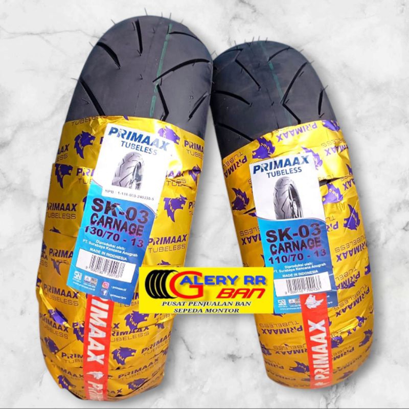 ban tubeless Primaax sk-03 110/70-13 ban matic 130/70-13 ban matic tubles primaax sk03 110/70-13 ban