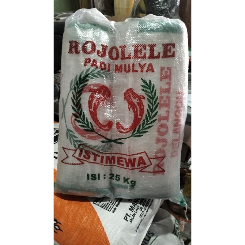 Karung Plastik Beras Bekas 25kg Isi 50 pcs | Karung Beras Raja Lele 25kg|Karung Beras 25kg