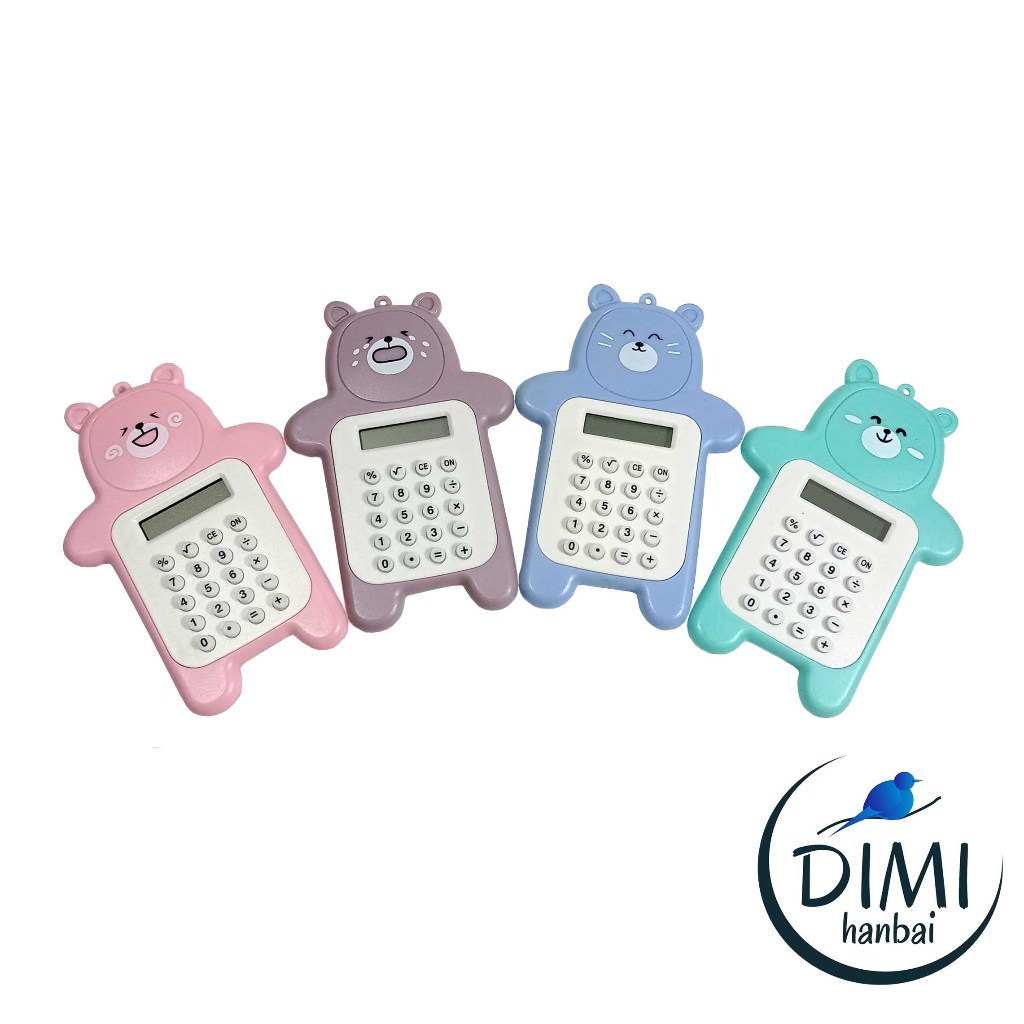 

[DIMI] Kalkulator Mini Motif Bear 8 Digit