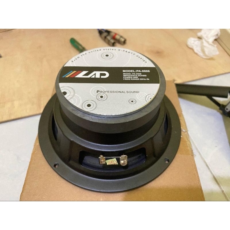 speaker 6 inch LAD PA 0608 30 watt voice coil 25mm