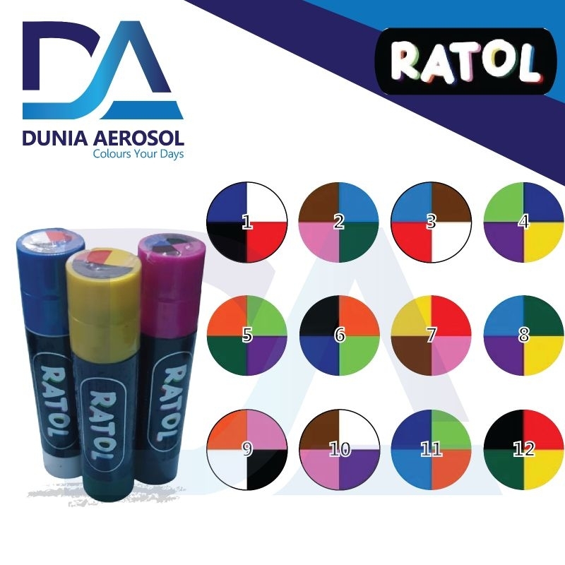 

Krayon Ratol Mix Multicolor Solid Marker Crayon
