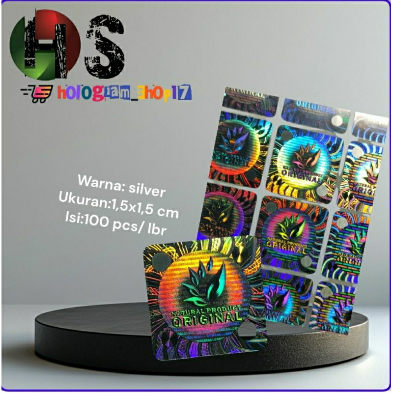 

stiker hologram original natural product