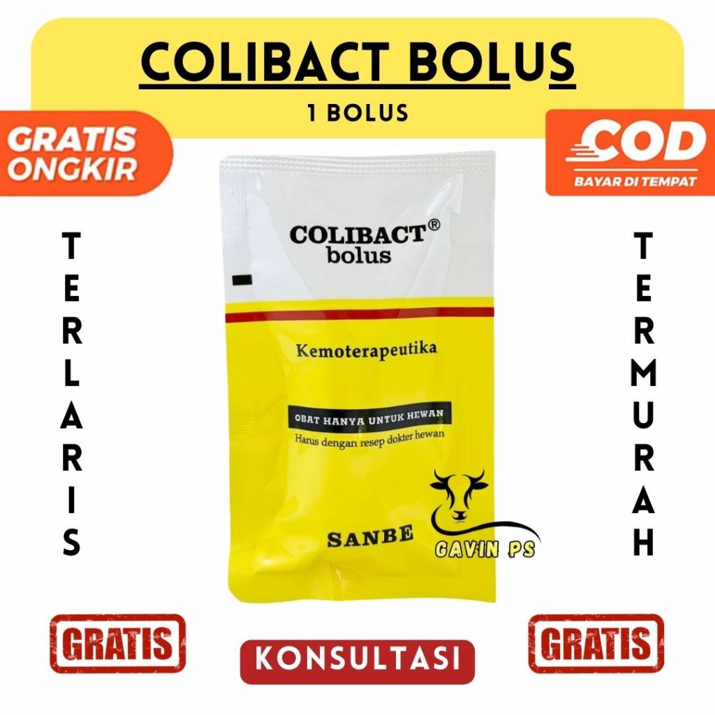 (ECERAN/PER-BOLUS) COLIBACT BOLUS - SANBE Antibiotik Bolus