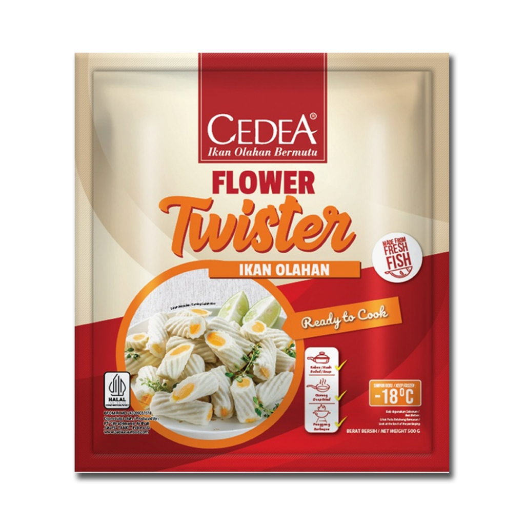 

CEDEA FLOWER TWISTER RASA IKAN 500 GRAM