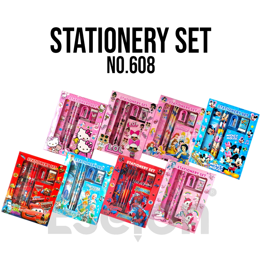 

Paket alat tulis 6in1 NOTES / Alat tulis set karakter / Stationery set + NOTES 608