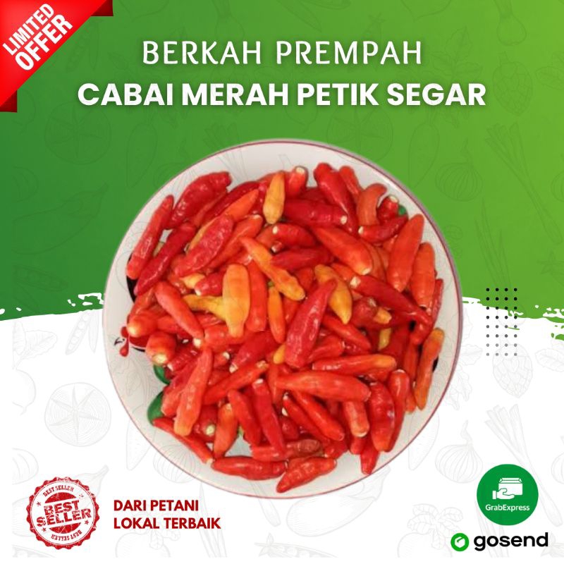 

Cabe rawit merah petik segar - 1000gr