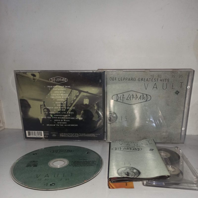 CD&kaset Def Leppard-Greatesy Hits 1980-1995 Vault