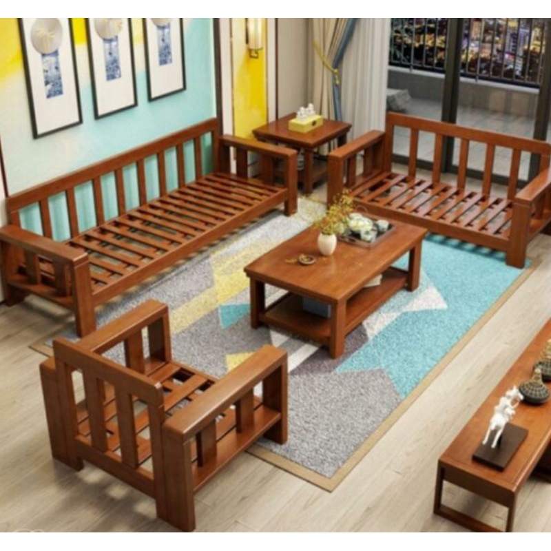 kursi kayu ruang tamu /kursi tamu minimalis/ sofa ruang tamu / kursi kayu jati