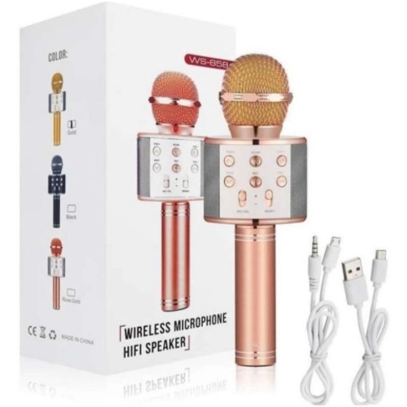 MICROFHONE MIC Karoke WS-858 MIC BLUETOOTH WS-858
