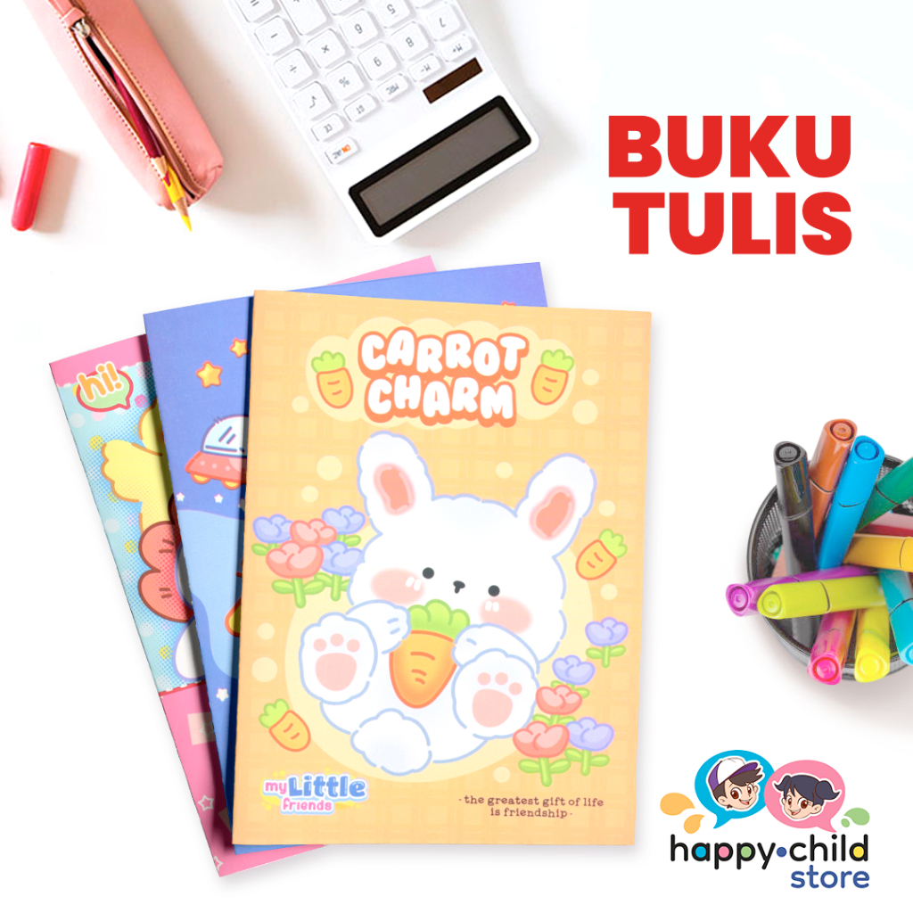 

[Grosir] Buku Tulis Anak Sekolah ukuran A5 isi 10 pcs (Harga per Pack)