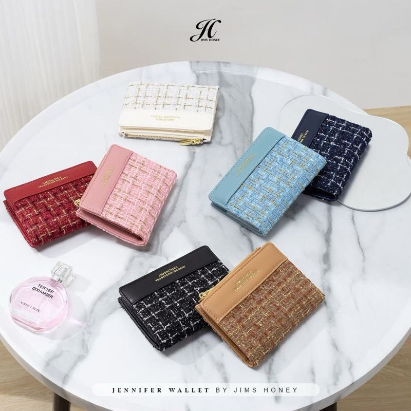 Jimshoney Jennifer Wallet Dompet Kecil Dompet Lipat Dompet Mini Dompet Wanita Jimshoney Martapura