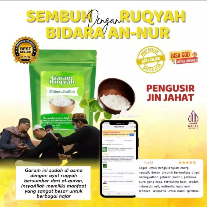 

Garam Ruqyah Bidara Penangkal Semua Gangguan Sihir Dan Jin Jahat Bisa Dipakai Mandi