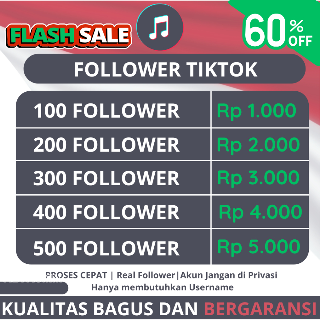 FOLLOWER TIKTOK MURAH PROSES CEPAT