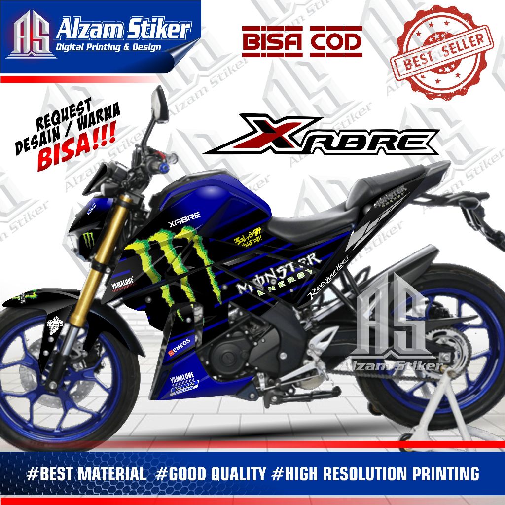 Decal Variasi Xabre Full Body Dekal Xabre Stiker Xabre Full Body Striping Xabre Variasi Decal Xabre 