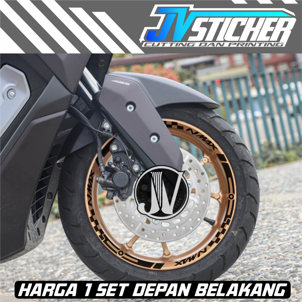 STIKER CUTING VELG VARIASI KEREN NMAX TURBO ALL NEW OLD CUTTING STICKER MURAH HIASAN PELK