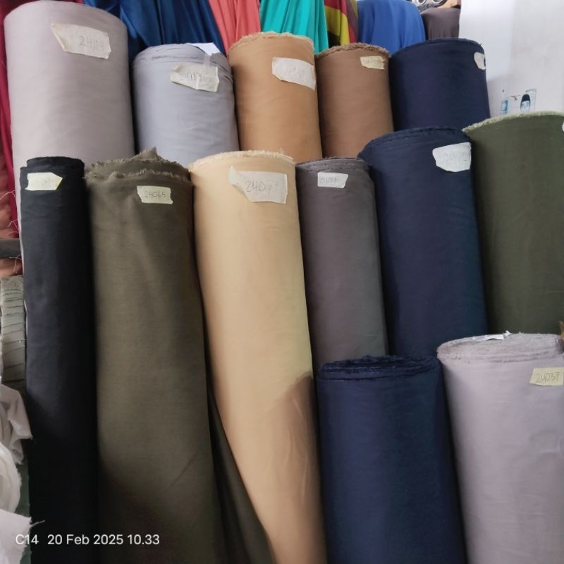 HARGA/0,5 M | KAIN CHINO STRETCH PREMIUM / BAHAN CHINOS ORI METERAN / KAIN TWILL STRETCH KAIN CELANA