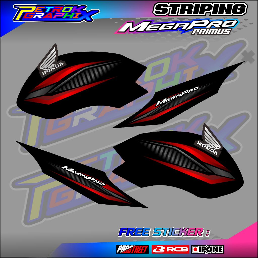 STRIPING VARIASI MOTOR MEGAPRO PRIMUS / STICKER LIST MEGAPRO PRIMUS