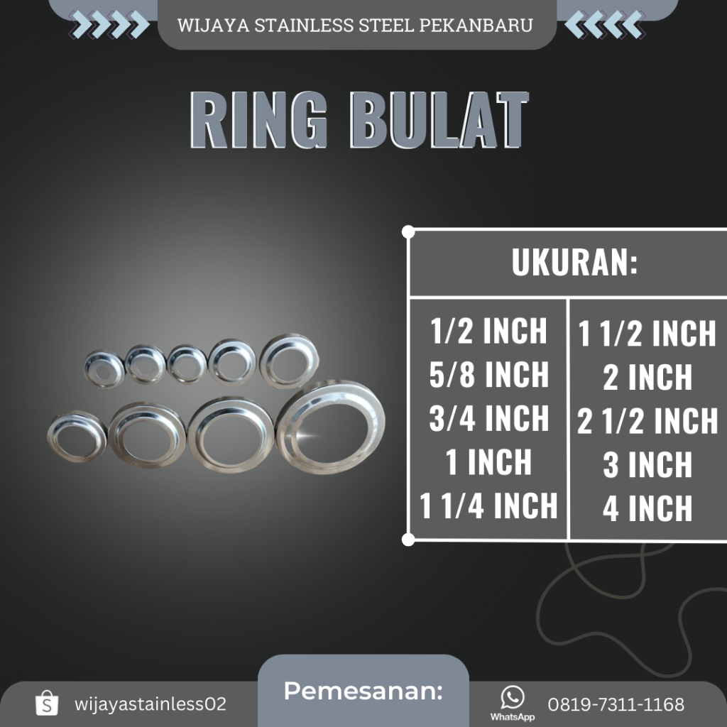 [SUS 201] RING TAPAK / FLANGE STAINLESS STEEL