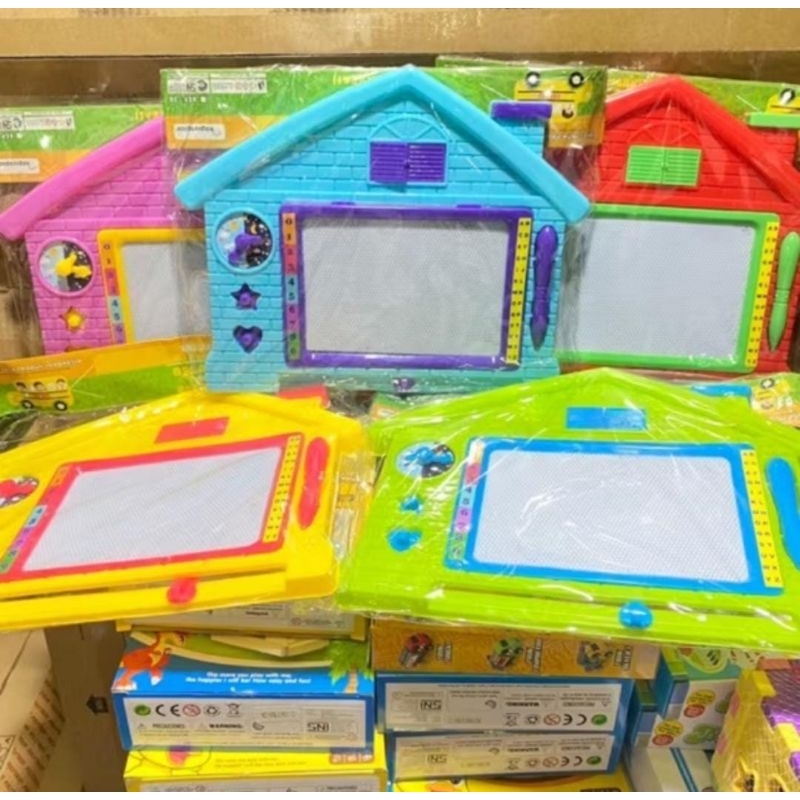 

(KIDZOONAA) MAGIC BOARD / PAPAN TULIS MAGNET / PAPAN TULIS ANAK/ WHITE BOARD / DRAWING BOARD